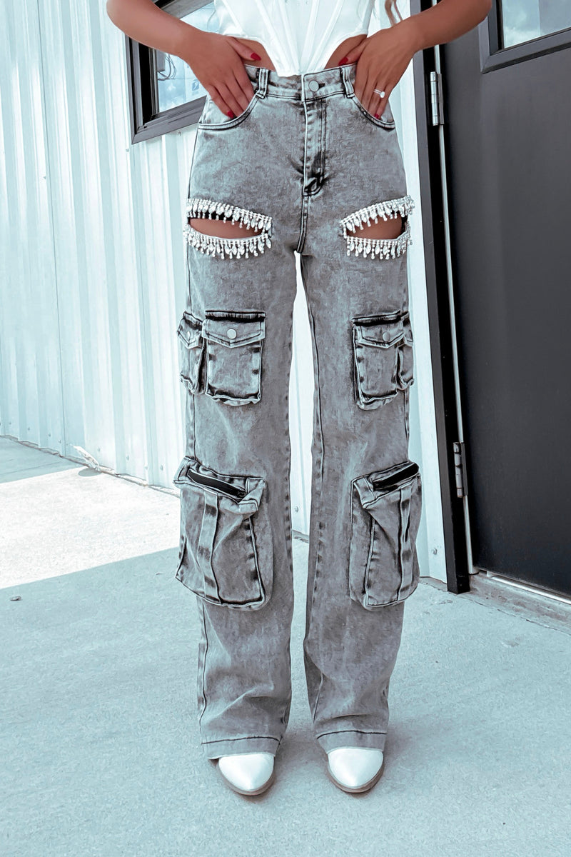 RYRJJ Wide Leg Ripped Jeans For Women High Waist Baggy Distressed Denim Pants Casual Y2K Trendy Streetwear Trousers(Blue,XS