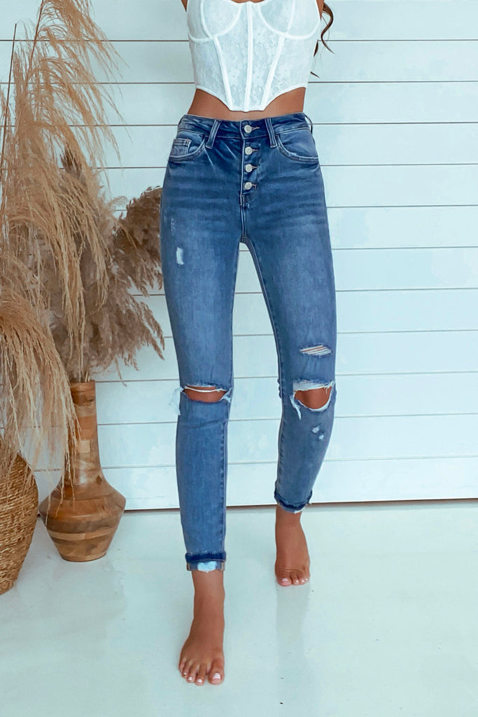 Jennah High Rise Denim Jeans (SIZE 39)