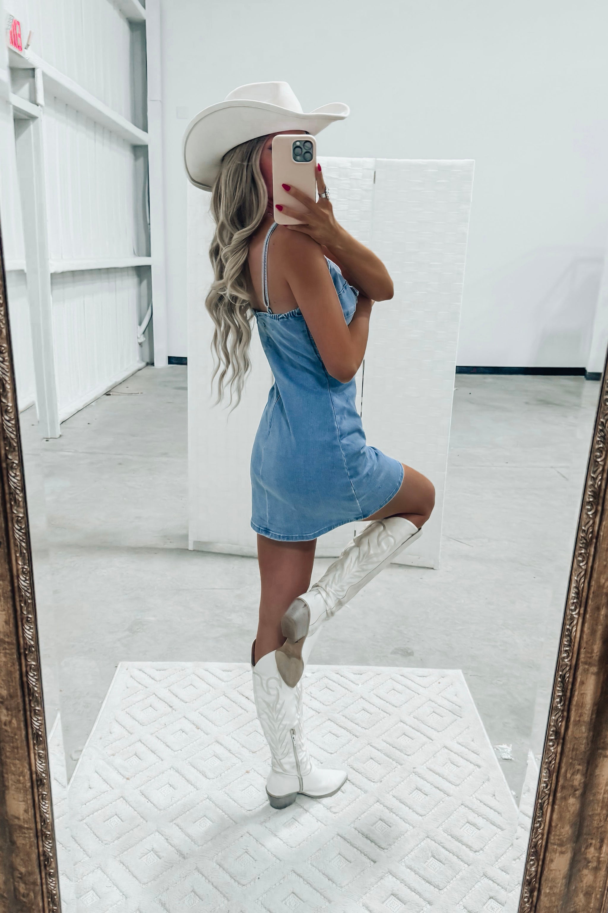 Bonnie Buckle Denim Dress