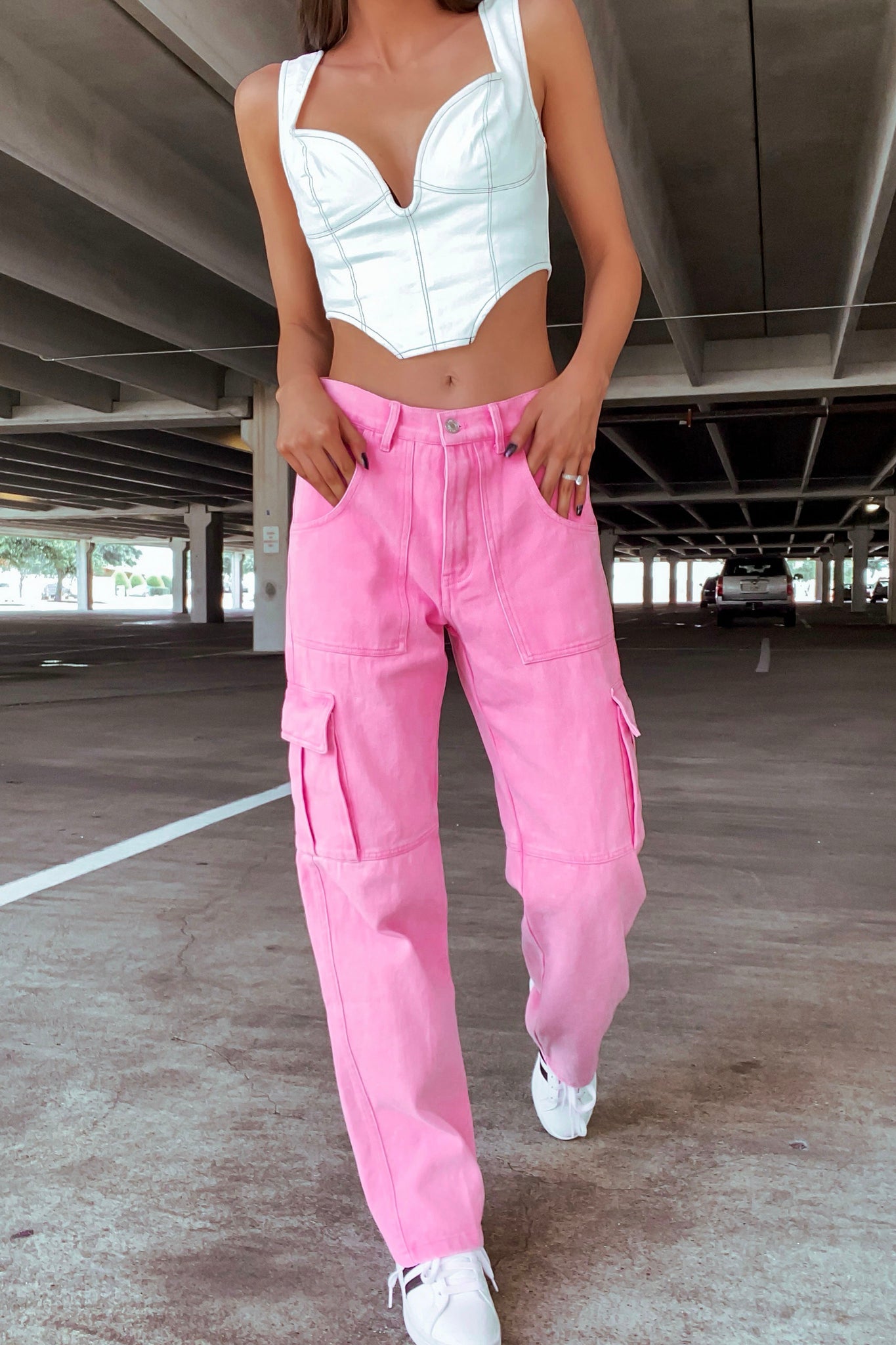 All things Pink Cargo Jeans  House of Tinks