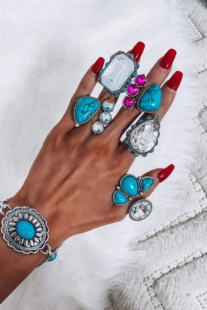 Western Turquoise Rings
