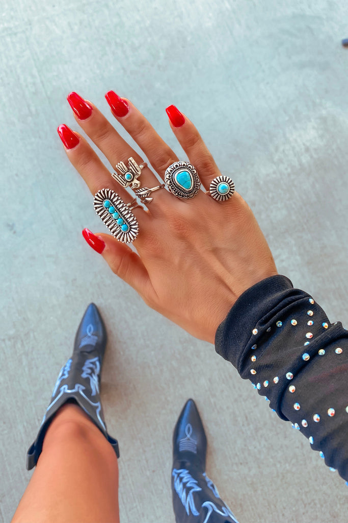 Turquoise Ring stack