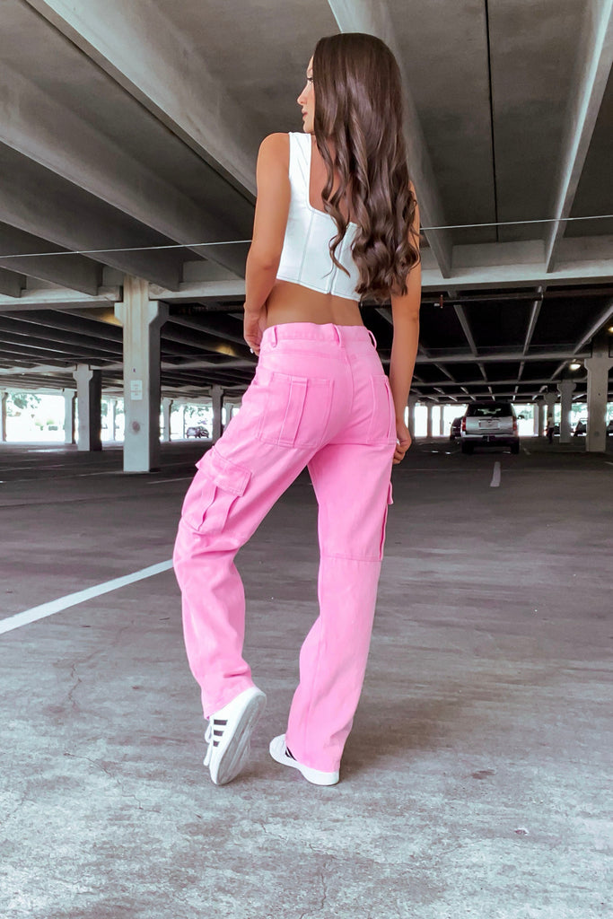 Pink Barbie Cargo Pants