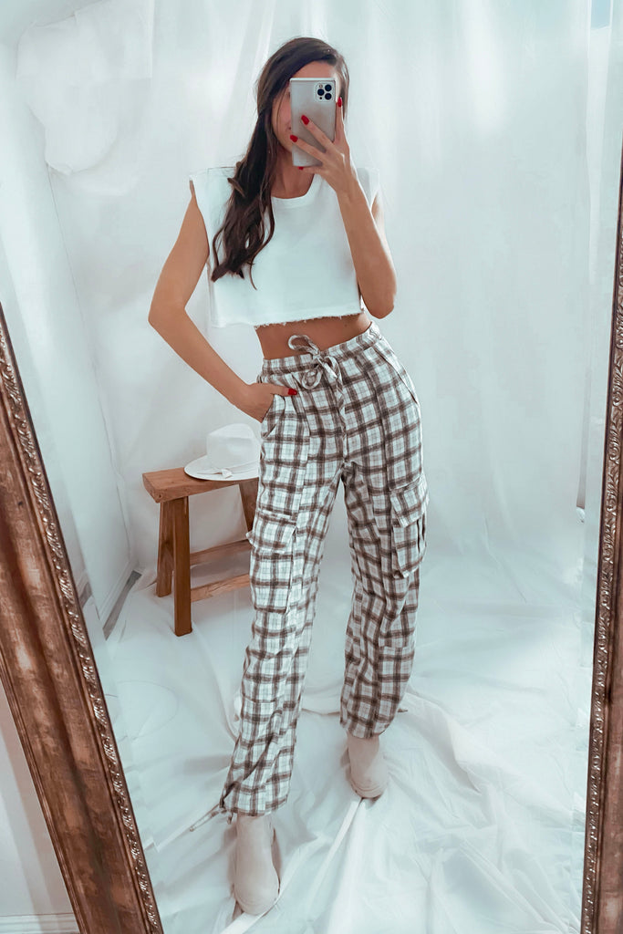 Wylie Cropped Top -White