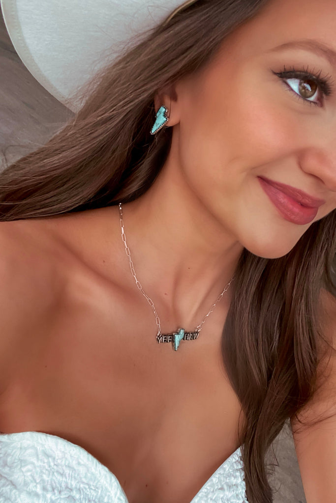 ”YeeHaw” Necklace Set (+Earrings)