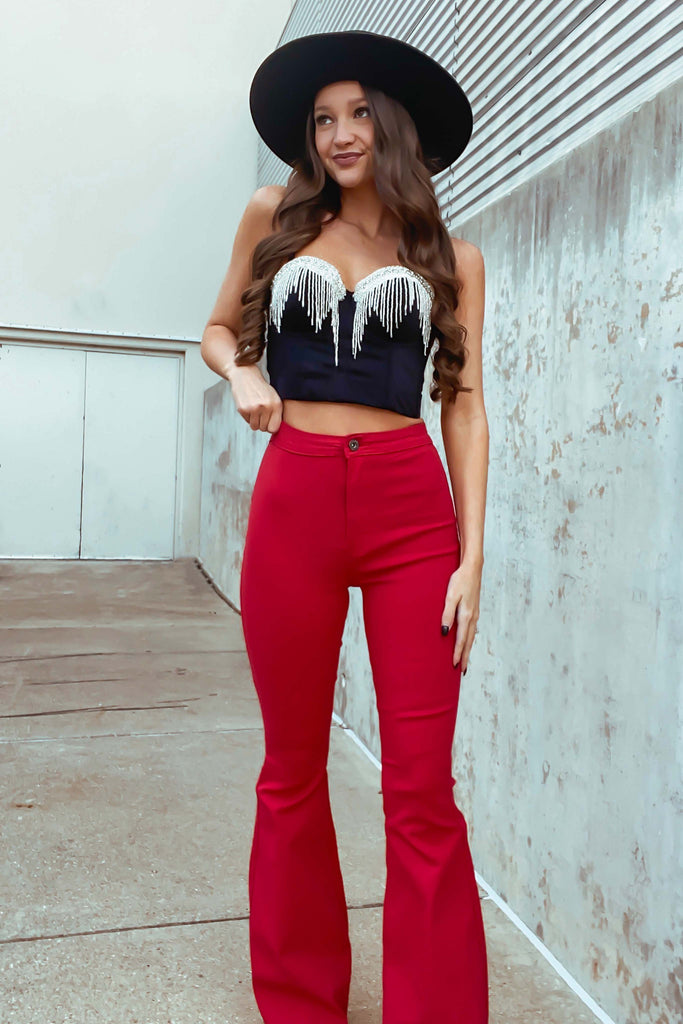 Red Bell Bottoms