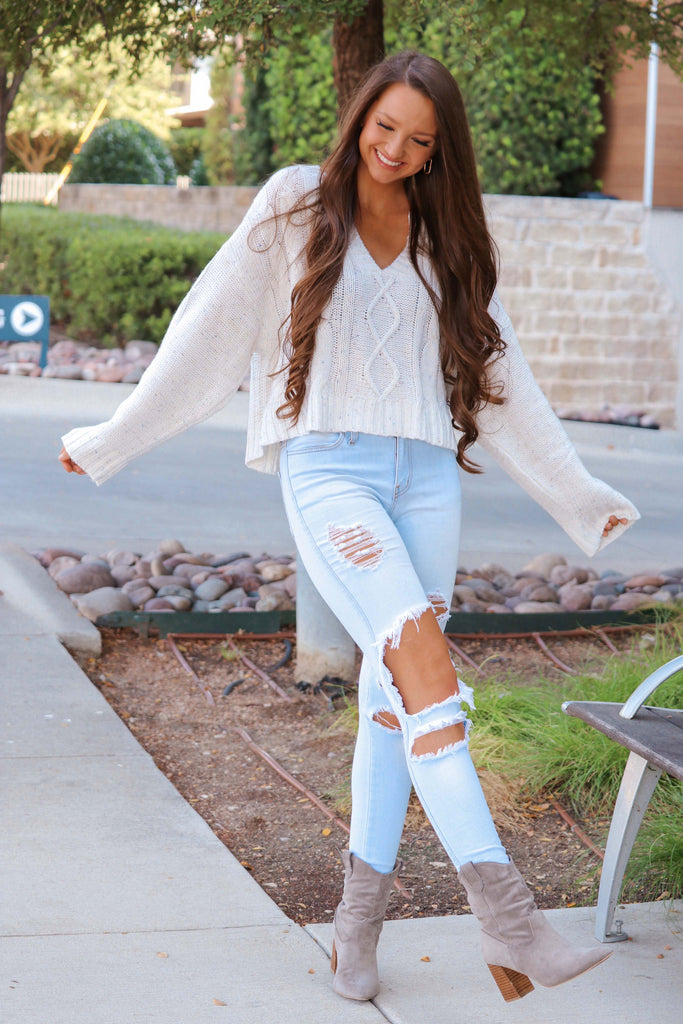 Chicago Bubble Sleeve Sweater (LAST ONE SIZE L)